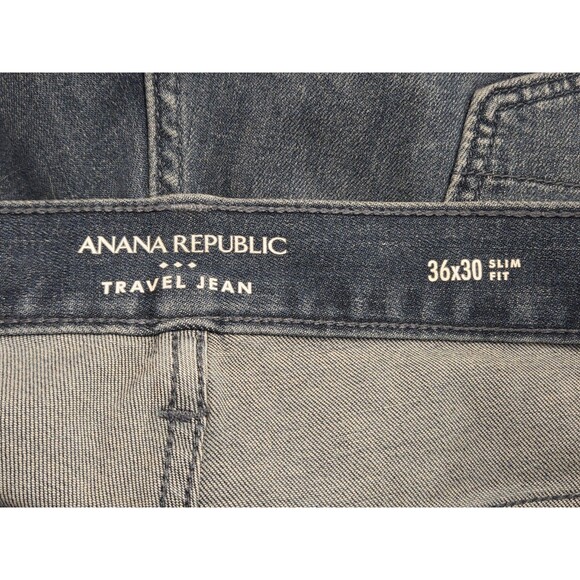 Banana Republic Travel Jean 36x30 Slim Fit Medium Wash Stretch Men’s 2022 - Picture 5 of 10